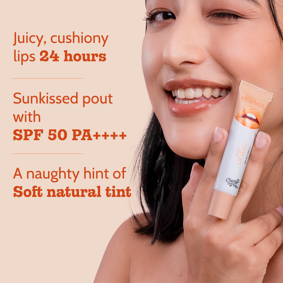 Ceramides + 2% Kojic Acid Tinted Lip Balm (Peach) | SPF 50, PA++++