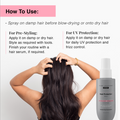 Heat Protection Hair Spray with 230°C Thermal Protection & Frizz Control - 150 ml
