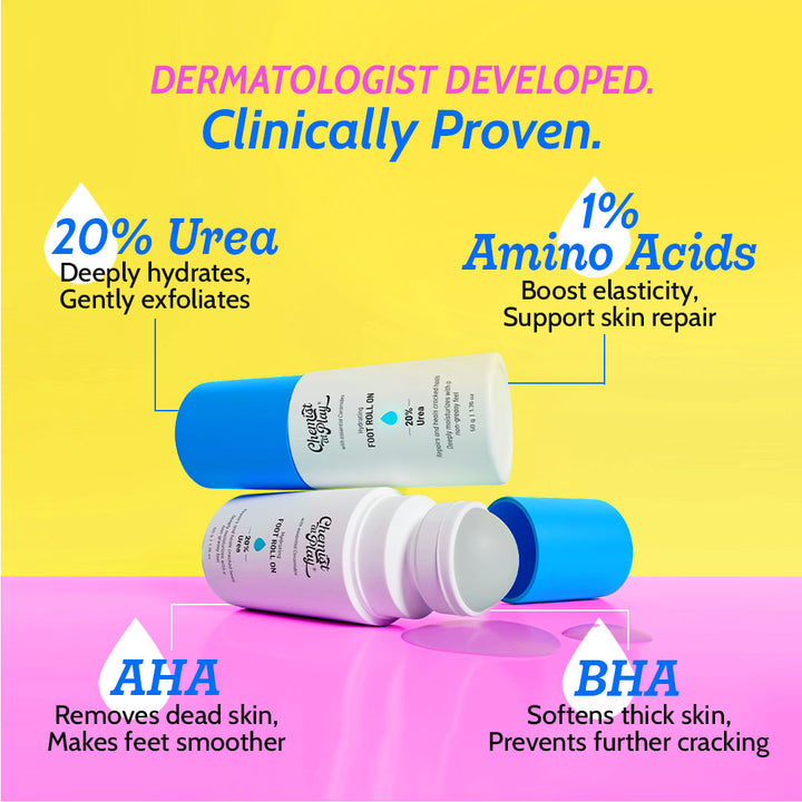 Foot Roll-on for Cracked Heel & Diabetic Foot - 50g