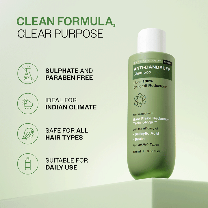 Anti Dandruff Shampoo with Salicylic Acid & Biotin - 100 ml