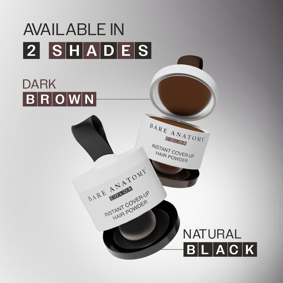 Instant Hair Cover-Up Powder (Black Color) - 4g