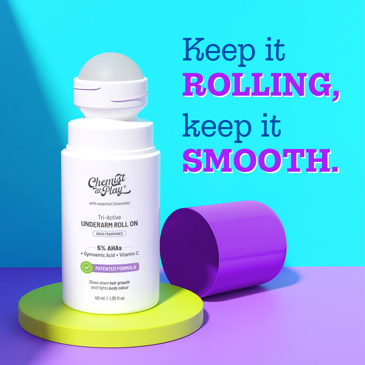 Tri-Active Underarm Roll On for Hair Growth Reduction