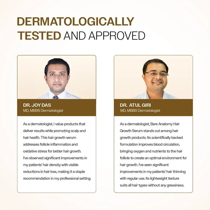 Advanced Hair Growth Serum with 3% Redensyl, 4% Anagain, 3% Bicapil & 1% Capilia Longa - 30 ml