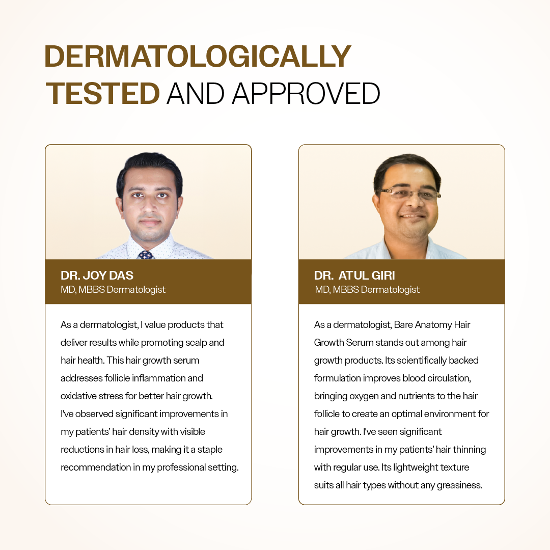 Advanced Hair Growth Serum with 3% Redensyl, 4% Anagain, 3% Bicapil & 1% Capilia Longa - 30 ml