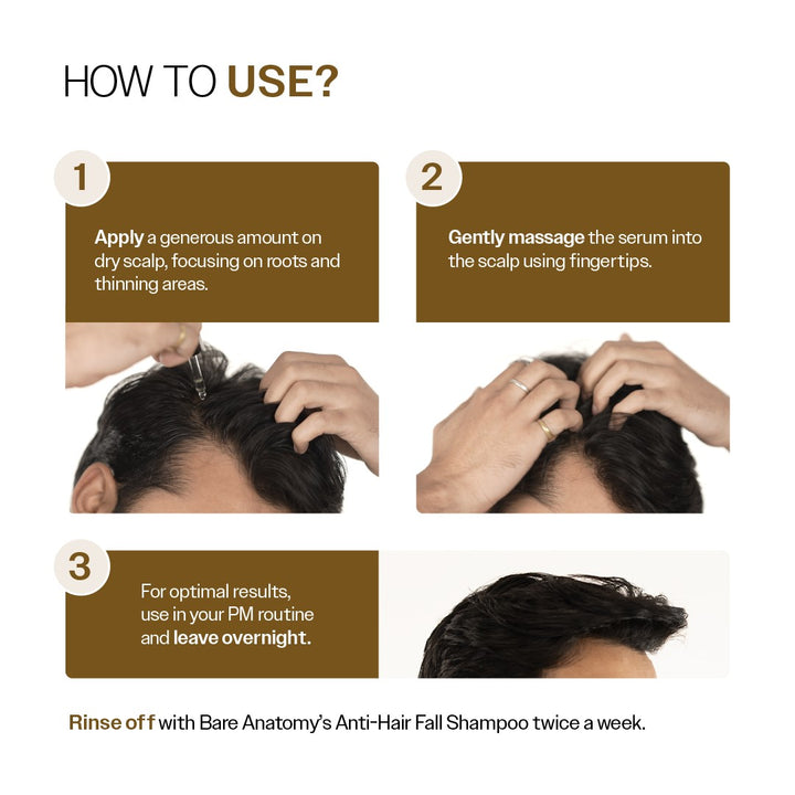 Advanced Hair Growth Serum with Redensyl, Rosemary, Rice Water (30 ml)