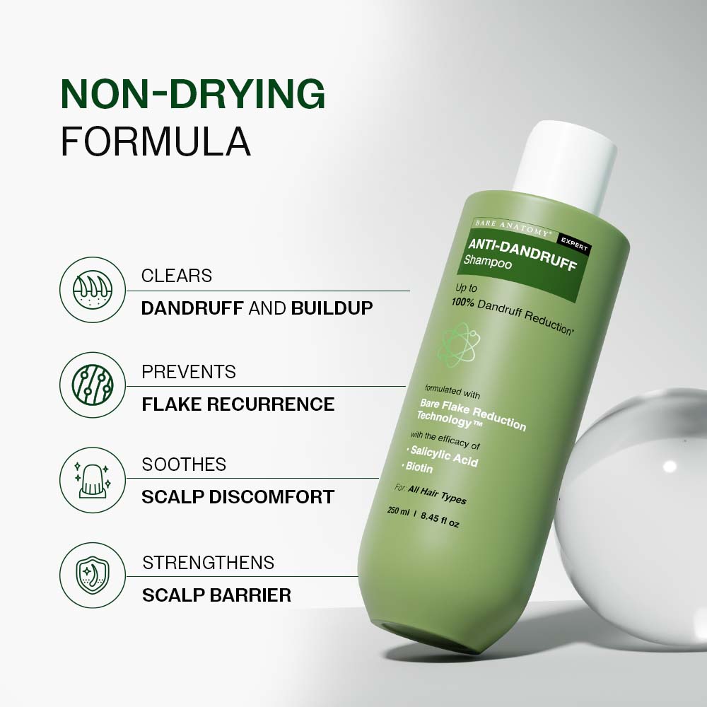 Anti Dandruff Shampoo with Salicylic Acid & Biotin- 250ml | Pack of 2