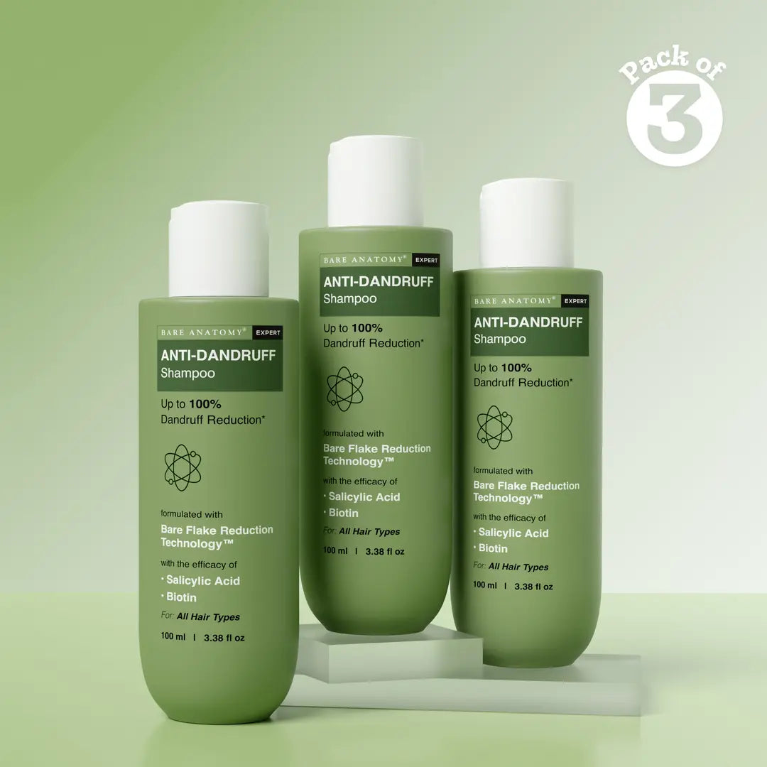 Anti Dandruff Shampoo with Salicylic Acid & Biotin - 100 ml | Pack of 3