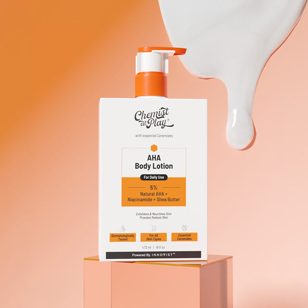 5% AHA Body Lotion with Niacinamide for Smooth and Hydrated Skin - 473 ml