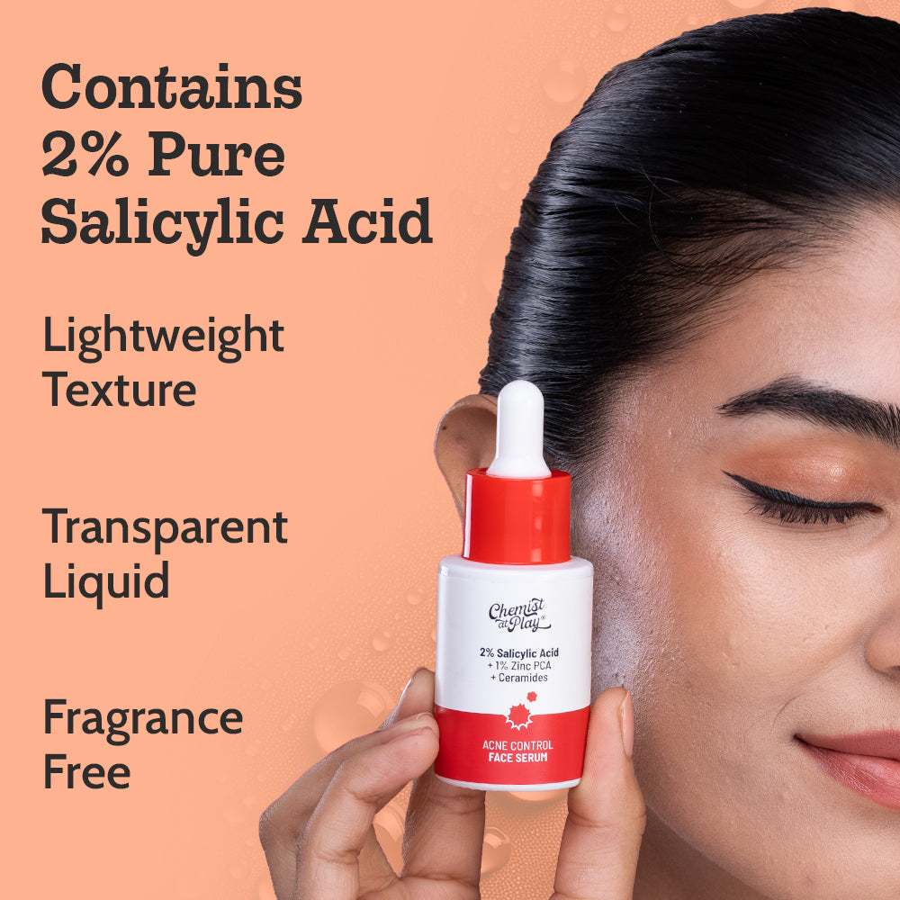 2% Salicylic Acid Serum with Lactic Acid for Face - 30 ml