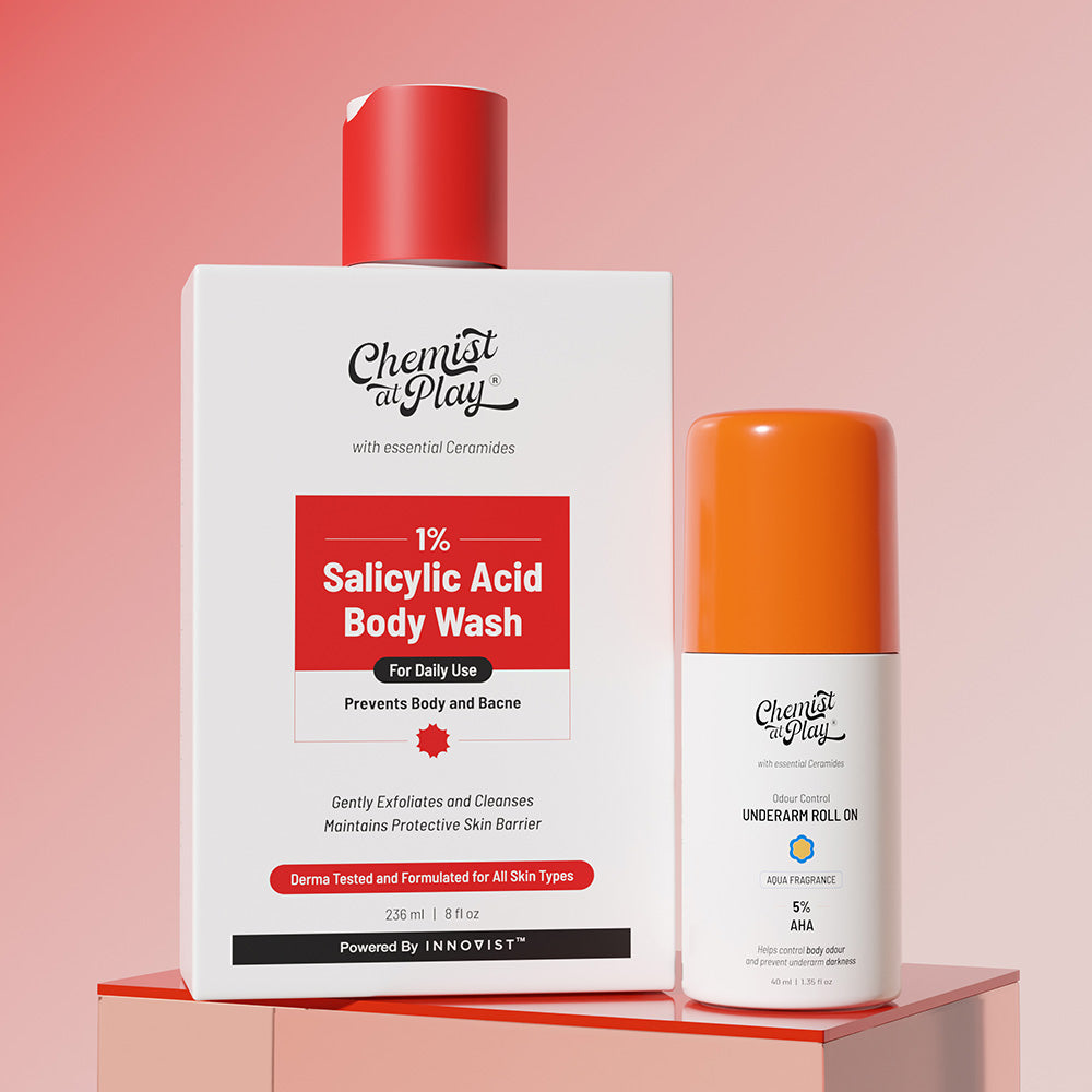 Roll On (Aqua) + Acne Control Body Wash