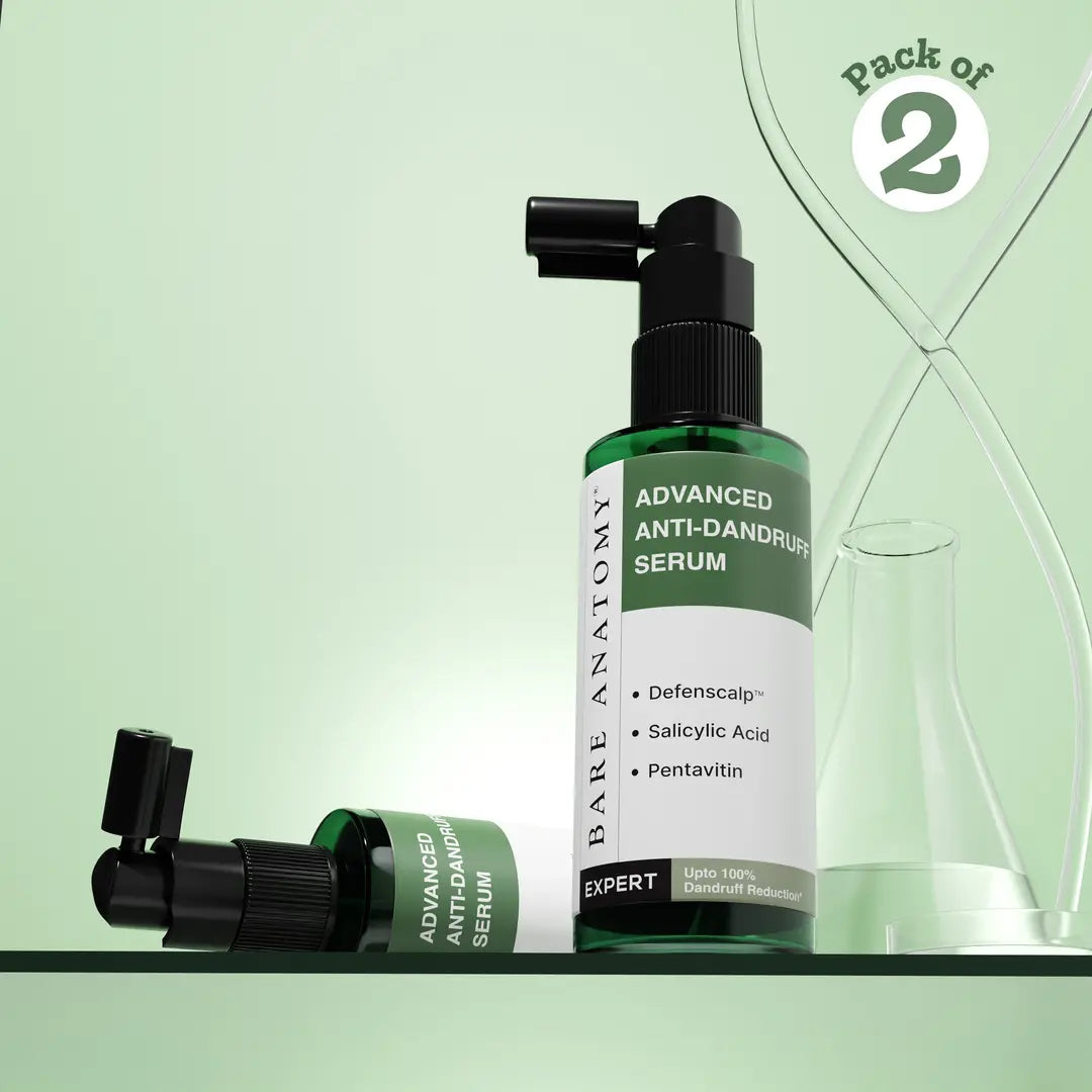 Advanced Anti Dandruff Serum with Salicylic Acid & Pentavitin - 50 ml | Pack of 2