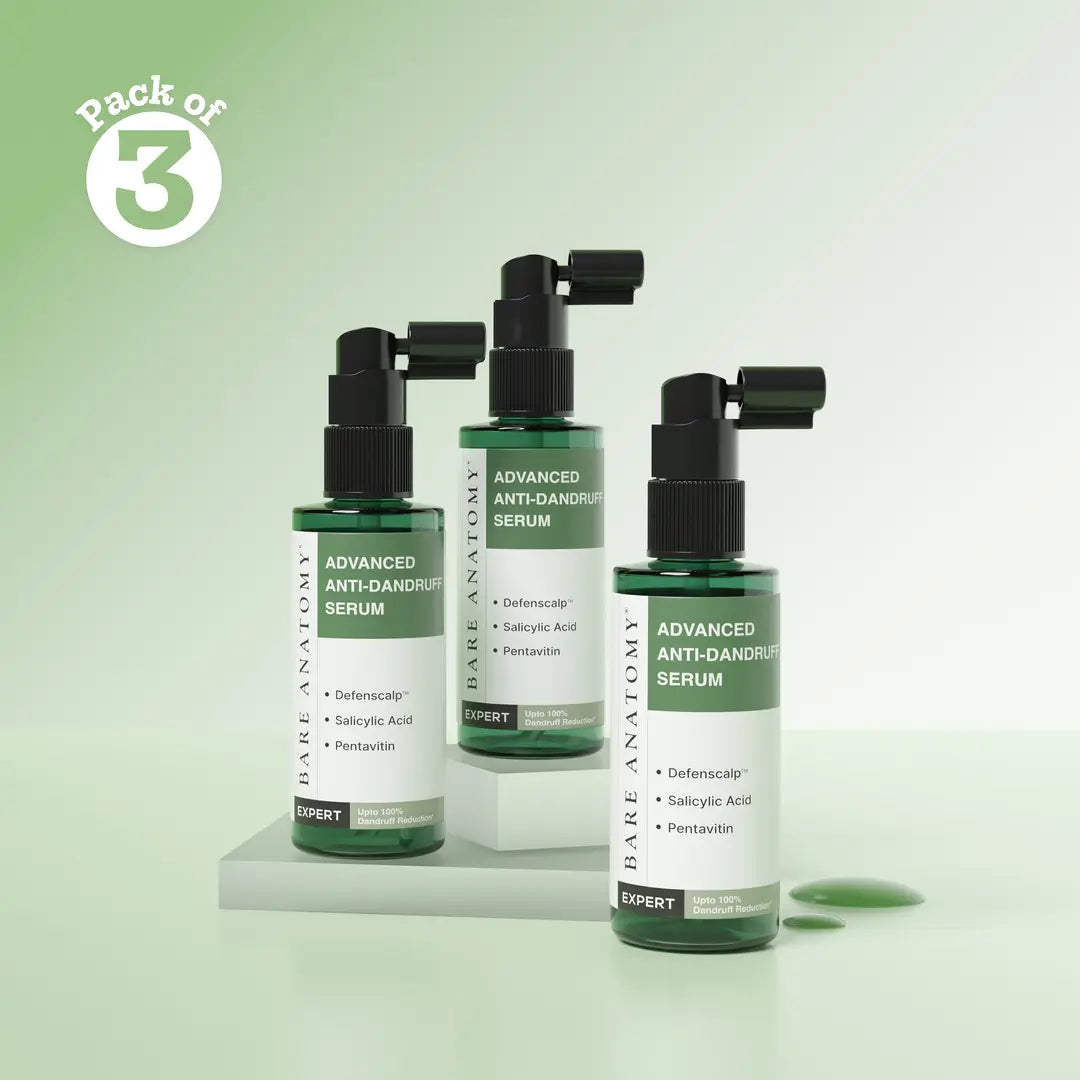 Advanced Anti Dandruff Serum with Salicylic Acid & Pentavitin - 50 ml | Pack of 3
