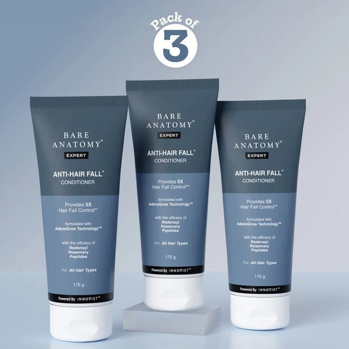 Anti-Hair Fall Conditioner with Redensyl, Rosemary & Peptides for Hair fall & Thinning - 175 gm | Pack of 3