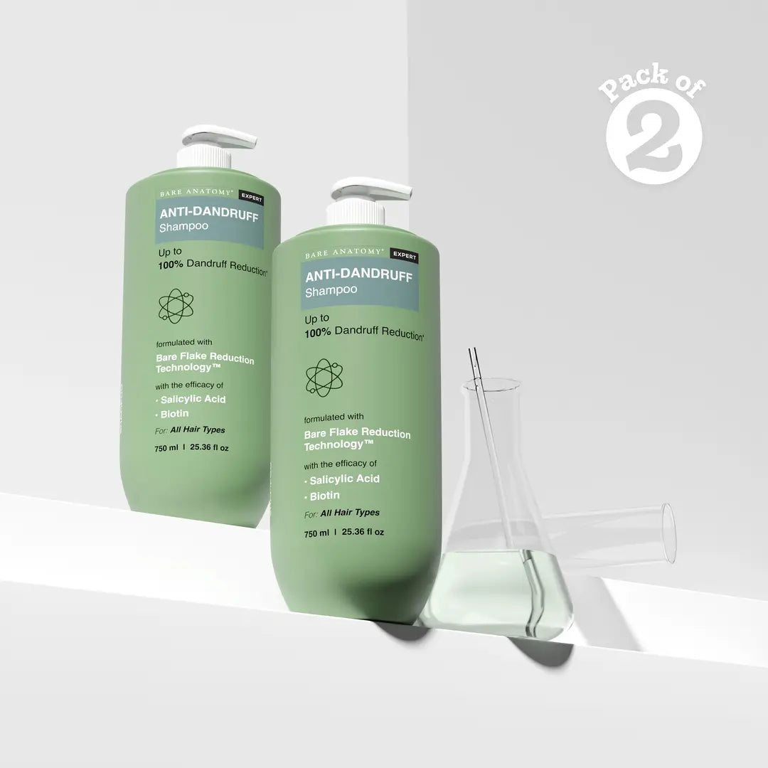 Anti Dandruff Shampoo with Salicylic Acid & Biotin - 750 ml | Pack of 2
