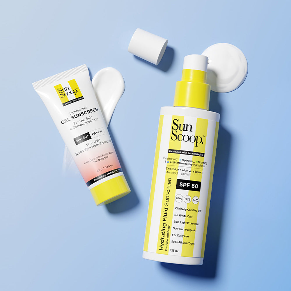 Hydrating Fluid Sunscreen (125 ml) & Rice Water Gel Sunscreen (45 g) Combo