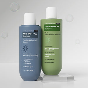 Anti-Hairfall Shampoo (250 ml) & Anti-Dandruff Shampoo (250 ml) Combo