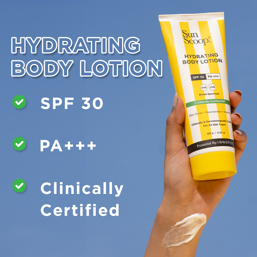 Sunscreen Body Lotion with SPF 30 & PA+++ for All Skin Types|Sunscoop ...