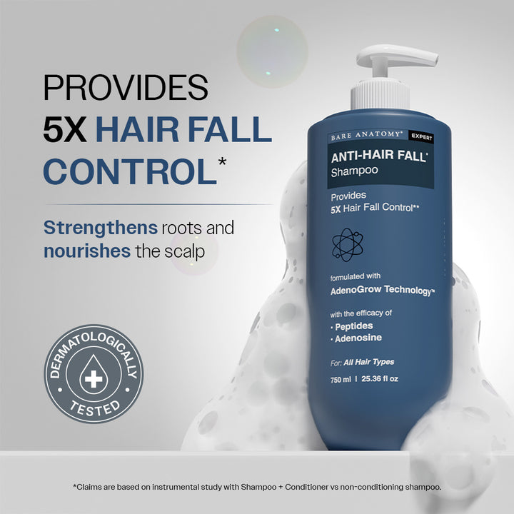 Anti-Hair Fall Shampoo with Peptides  | 5X Hairfall Control- 750 ml