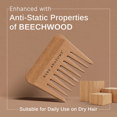 Bare Anatomy Wooden Comb