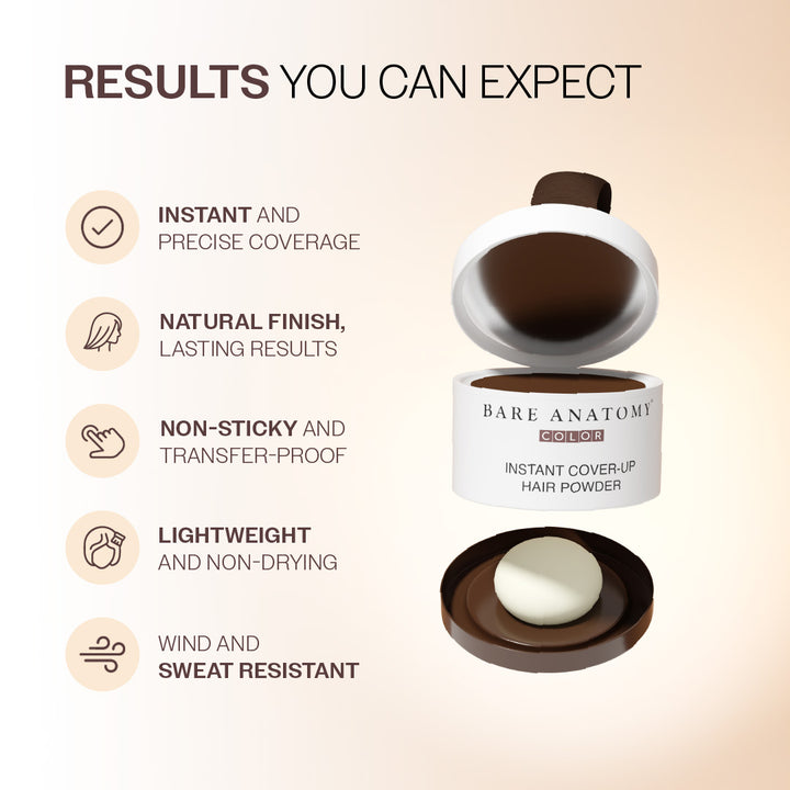 Instant Hair Cover-Up Powder (Brown Color) - 4g