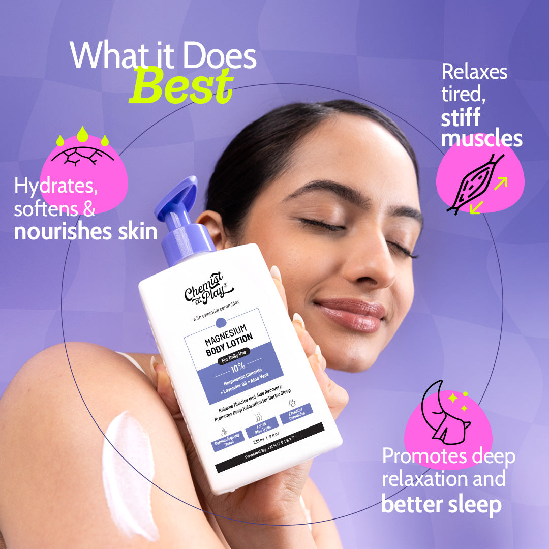 10% Magnesium Body Lotion with Lavender Oil & Aloe Vera - 236 ml