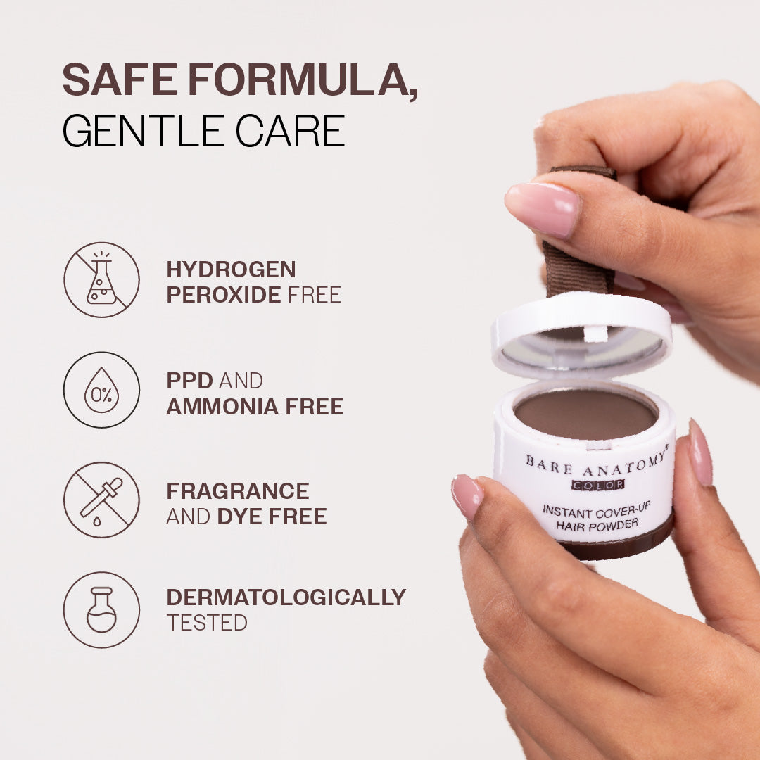 Instant Hair Cover-Up Powder (Brown Color) - 4g