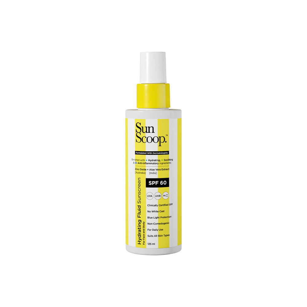 Hydrating Fluid Sunscreen for Face and Body | SPF 60, PA++++ (125ml)