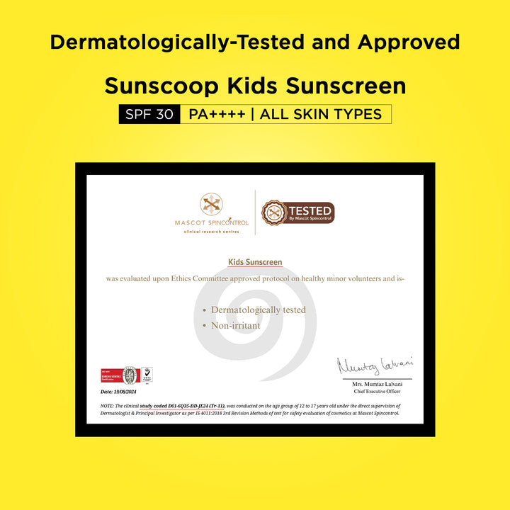 SunScoop Kids Sunscreen | SPF 30+ PA++++ | 75ml