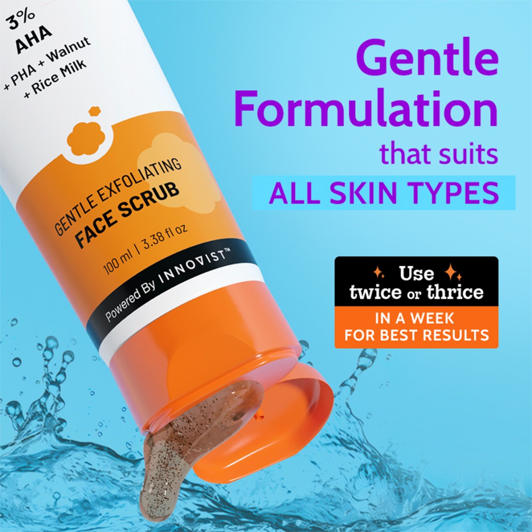 Gentle Exfoliating Face Scrub for Clear & Glowing Skin-100ml