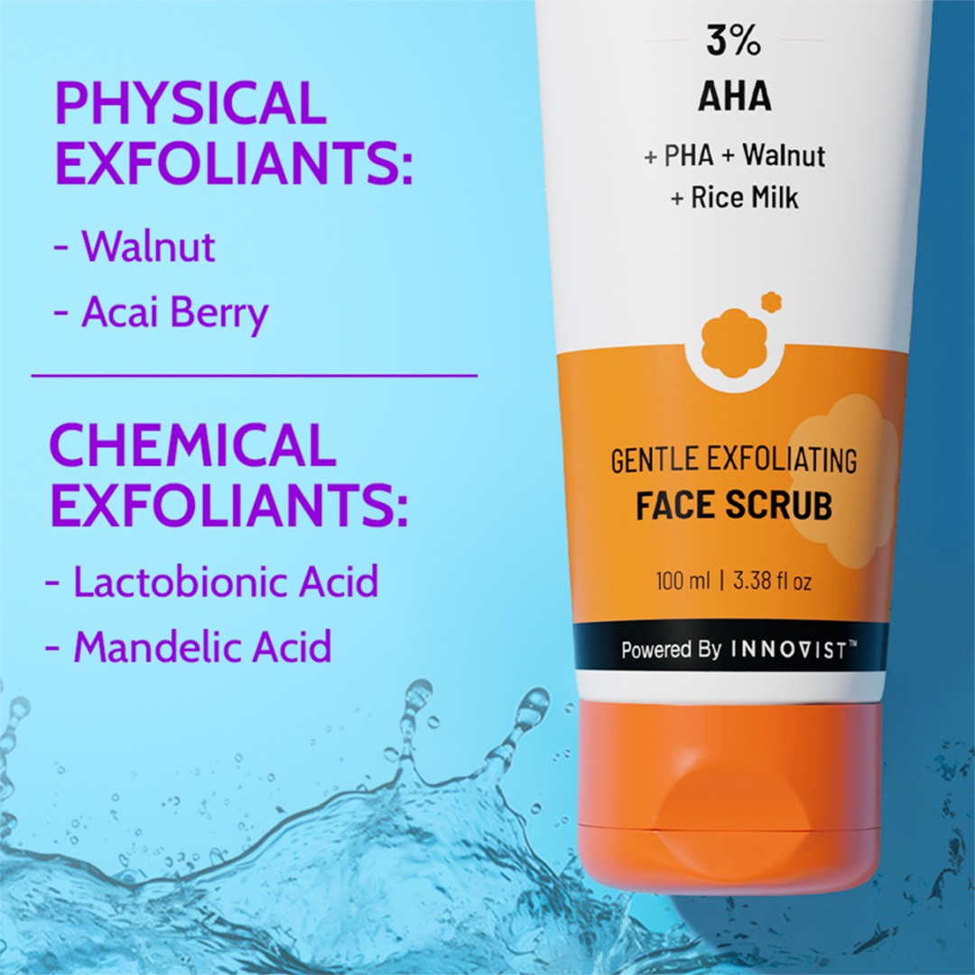 Gentle Exfoliating Face Scrub for Clear & Glowing Skin-100ml