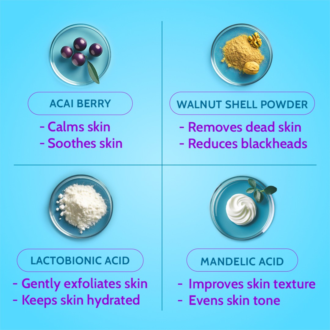 Gentle Exfoliating Face Scrub for Clear & Glowing Skin-100ml