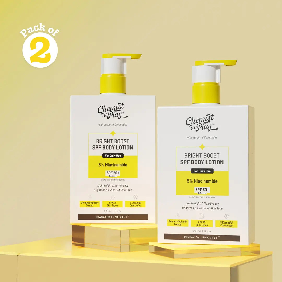 Bright Boost SPF Body Lotion with Niacinamide & SPF 50+ | 236 ml | Pack of 2