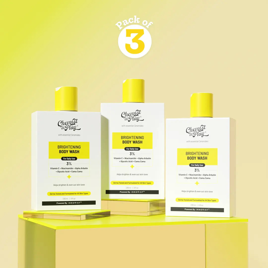Brightening Body Wash with Vitamin C & Niacinamide - 236 ml | Pack of 3