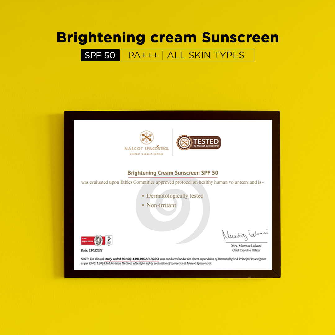 Skin Brightening Sunscreen | SPF 50, PA+++ (45g)