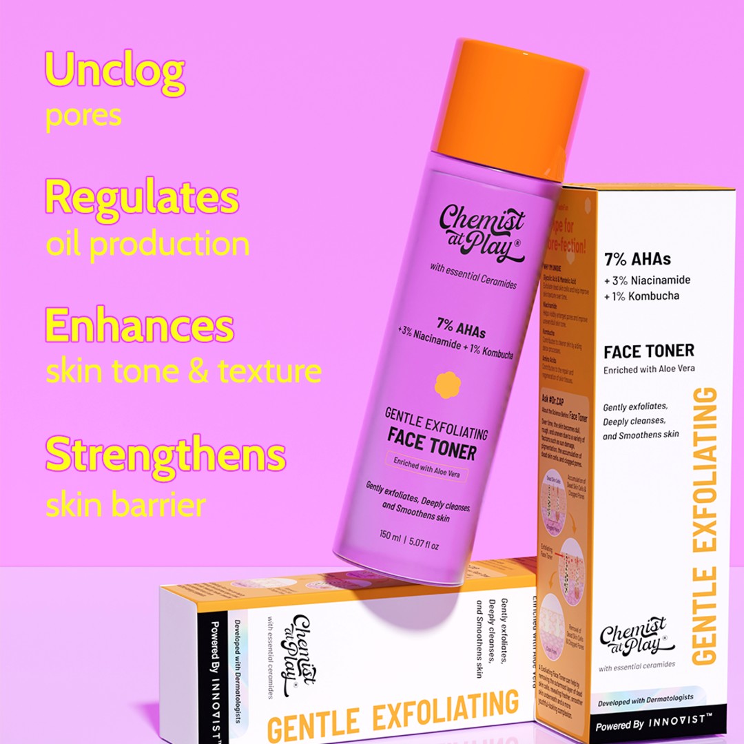 Glycolic Acid Face Toner for Gentle Exfoliation & Skin Hydration- 150ml