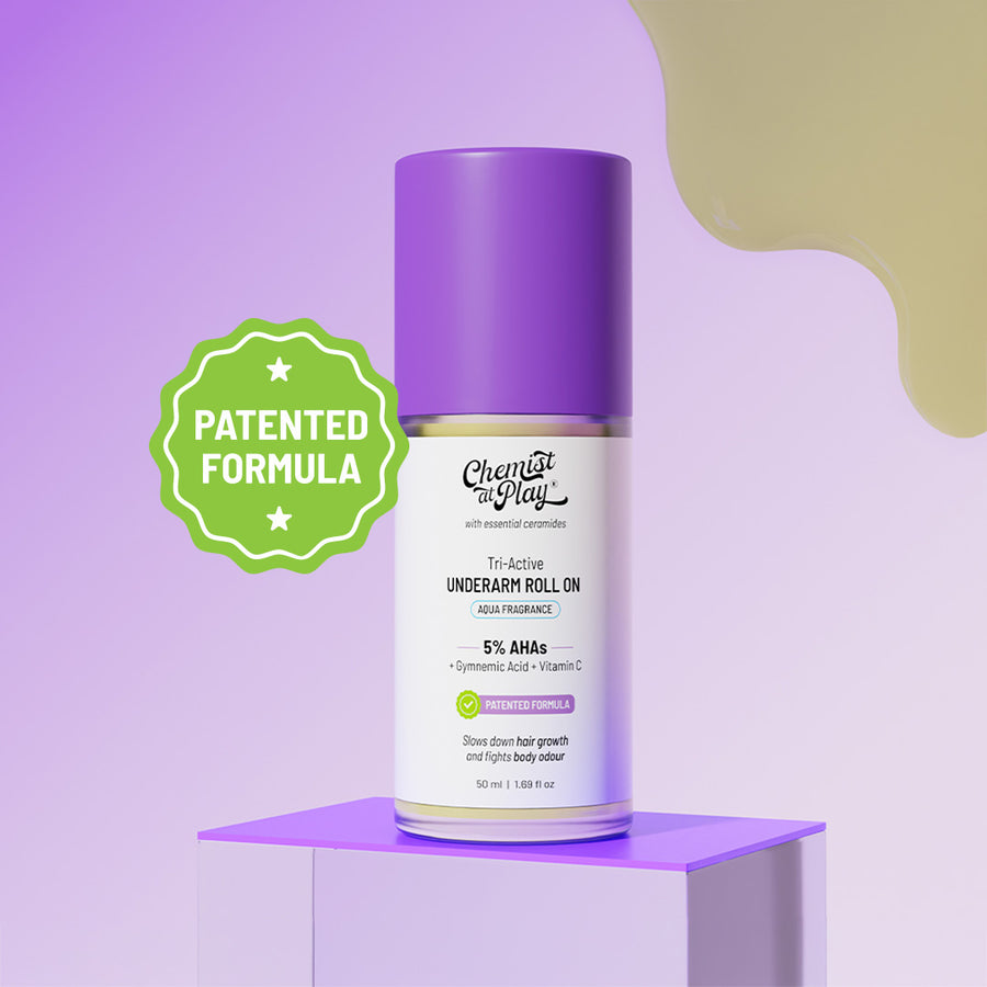Tri-Active Underarm Roll On For Hair Growth Reduction (Aqua) - 50 ml