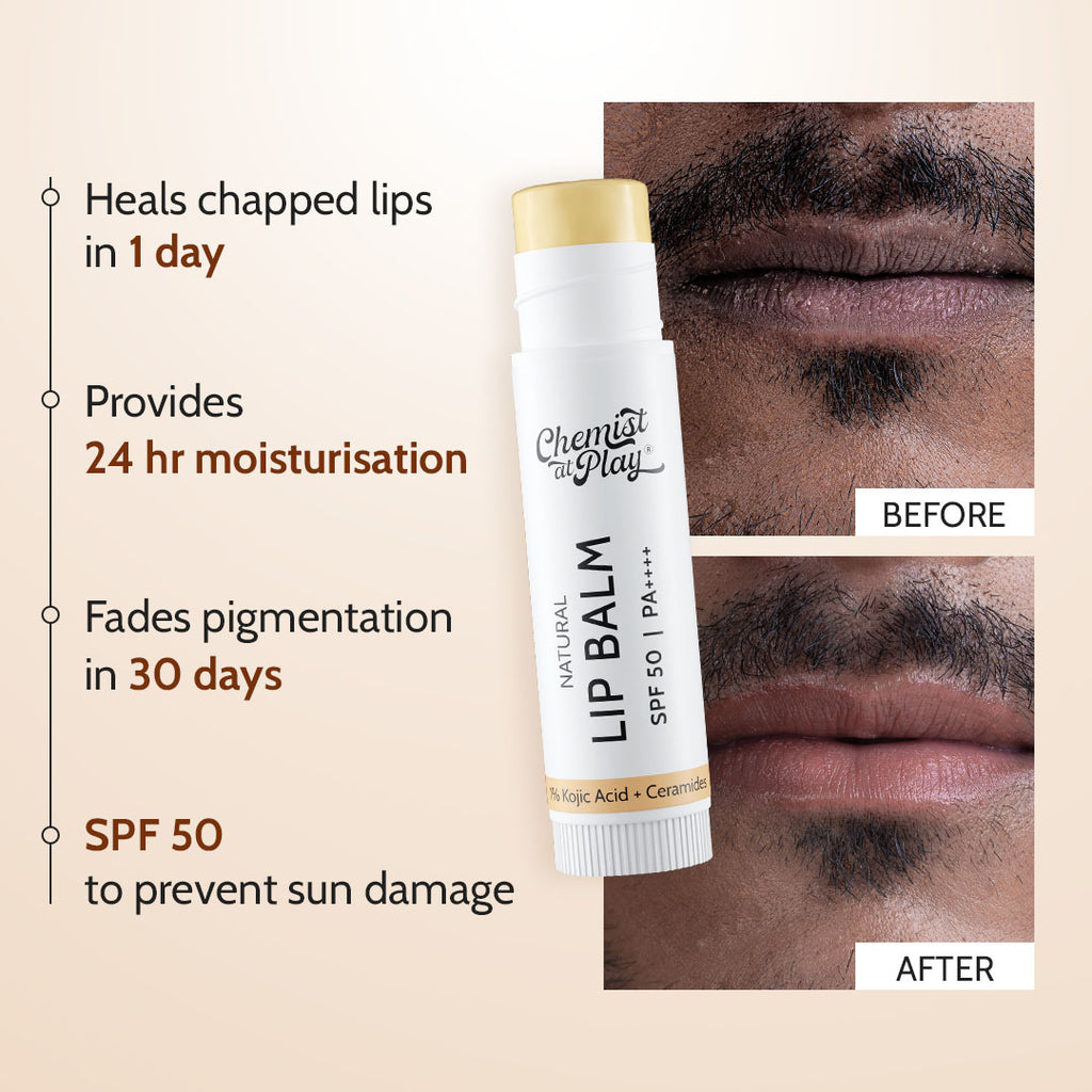 Natural Lip Balm for Chapped Lips SPF 50 4.5g - Image 2