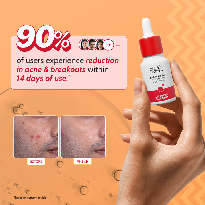 2% Salicylic Acid Face Serum With Lactic Acid For Acne Control - 10 ml
