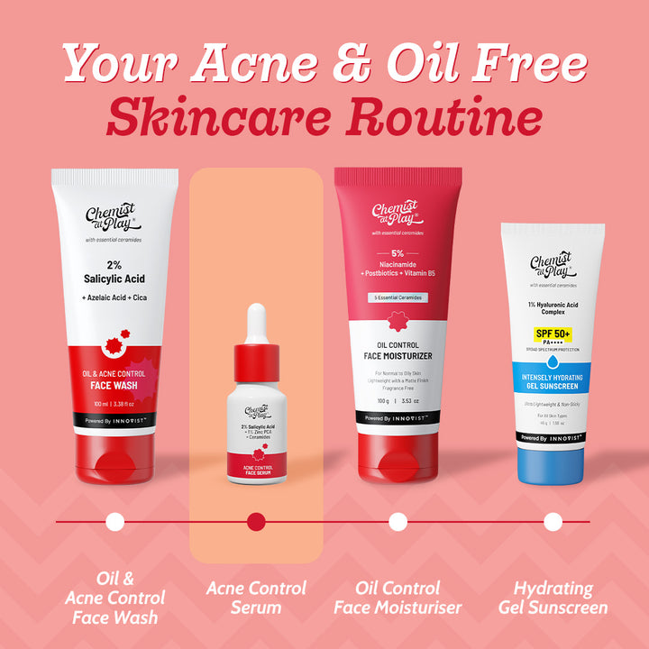 2% Salicylic Acid Face Serum With Lactic Acid For Acne Control - 10 ml