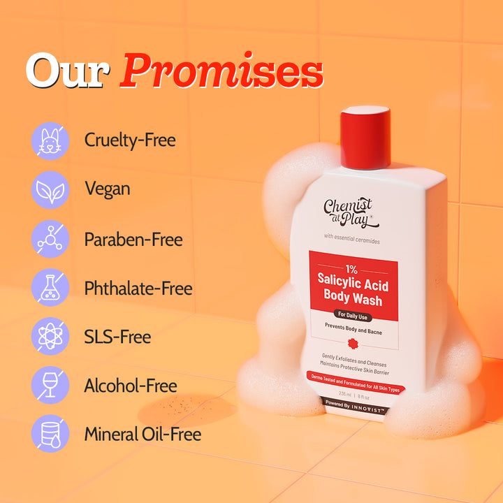 1% Salicylic Acid Body Wash for Body Acne - 236 ml