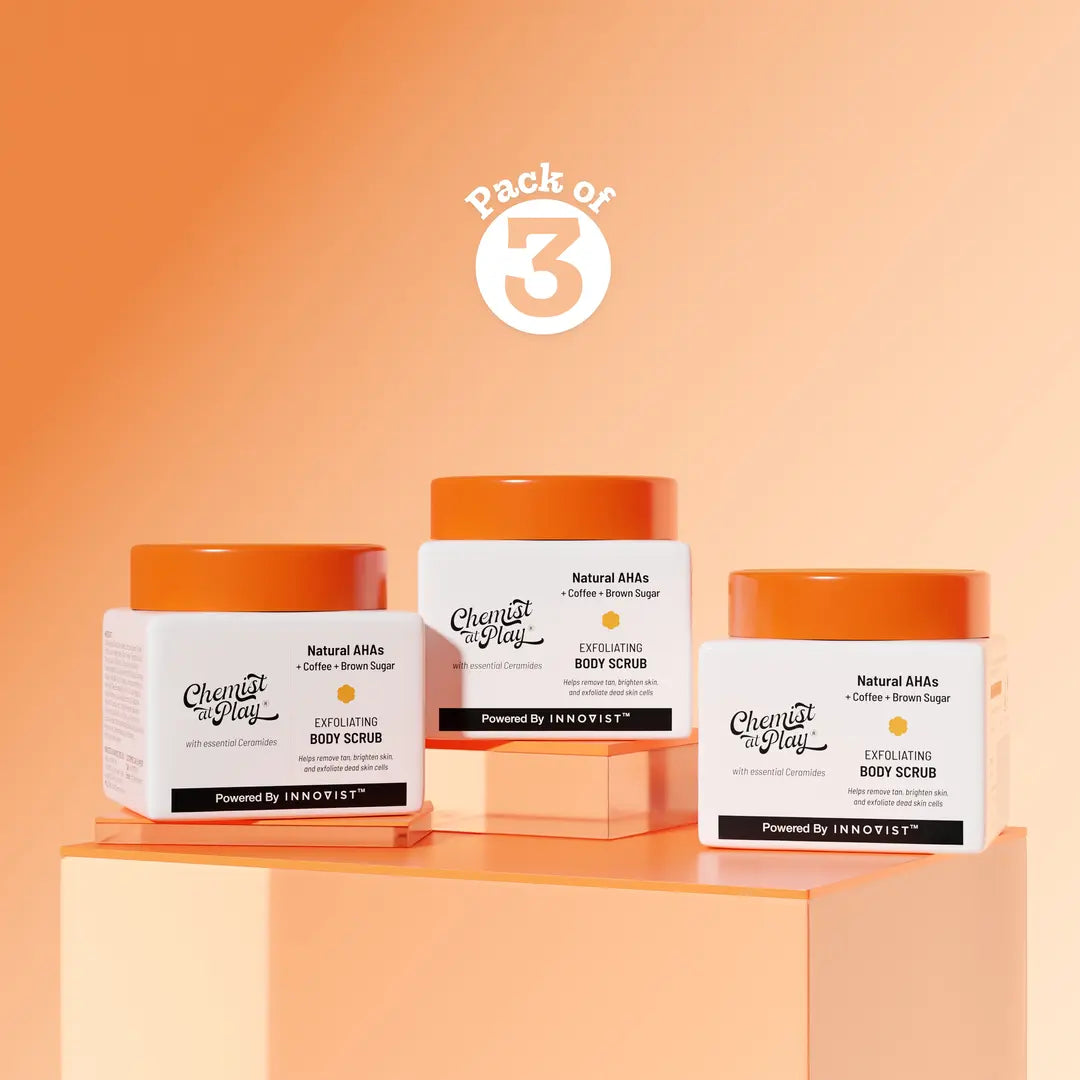 Exfoliating Body Scrub with Coffee & Brown Sugar - 75 gm | Pack of 3