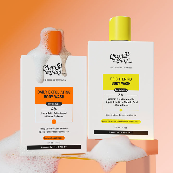 Exfoliating Body Wash - (236 ml) + Brightening Body Wash  - (236 ml)