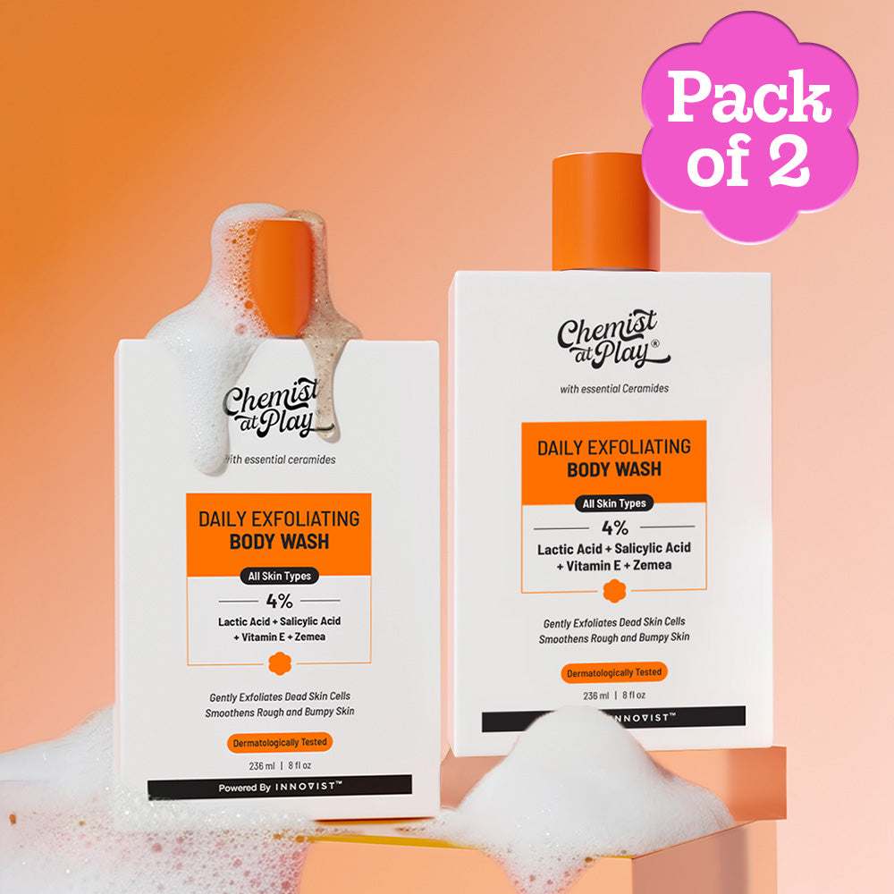 Exfoliating Body Wash with Lactic Acid & Salicylic Acid - 236 ml | Pack of 2