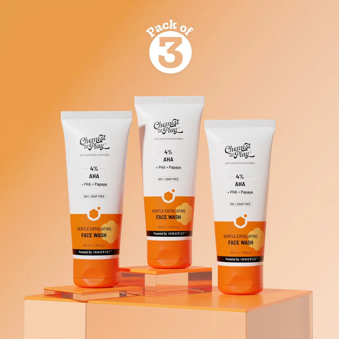 Gentle Exfoliating Face Wash - 100 ml | Pack of 3