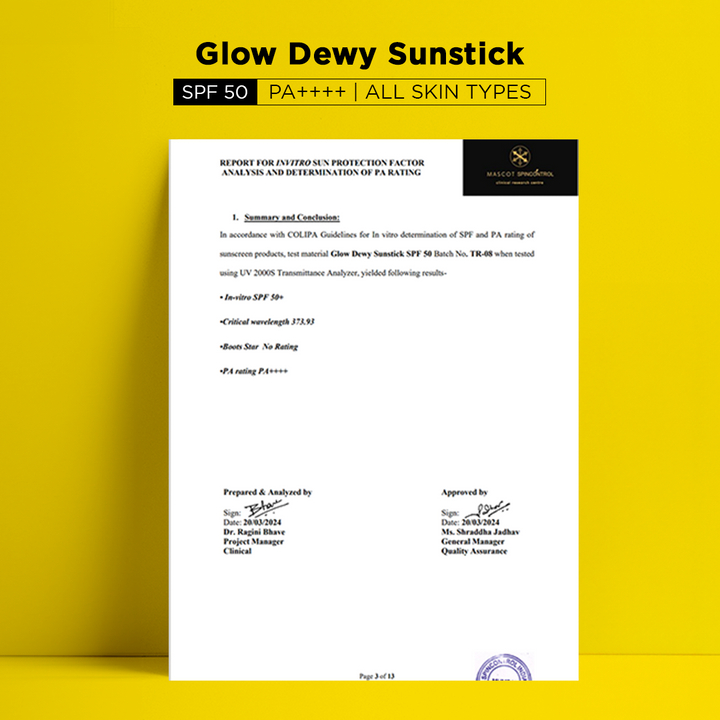 Glow Dewy Sunstick | SPF 50, PA++++ (18gm)