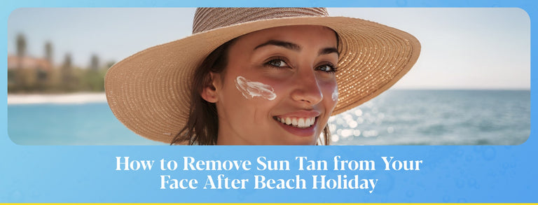 How to remove sun tan from face after a beach holiday?
