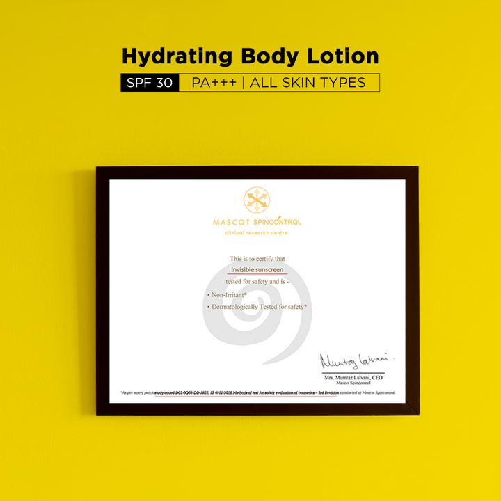 Hydrating Sunblock Lotion for Body | SPF 30, PA++++ (180g)