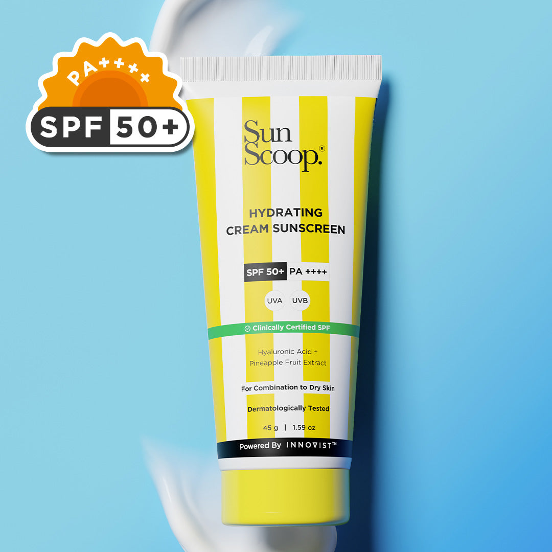 Hydrating Cream Sunscreen | SPF 50+, PA++++ | No white cast | 45g