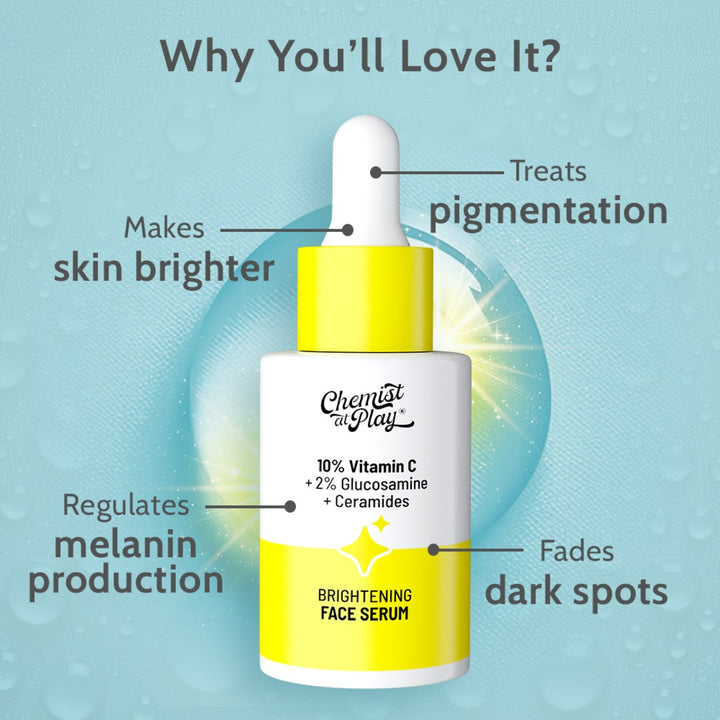 10% Vitamin C Face Serum for Glowing & Bright Skin-30ml