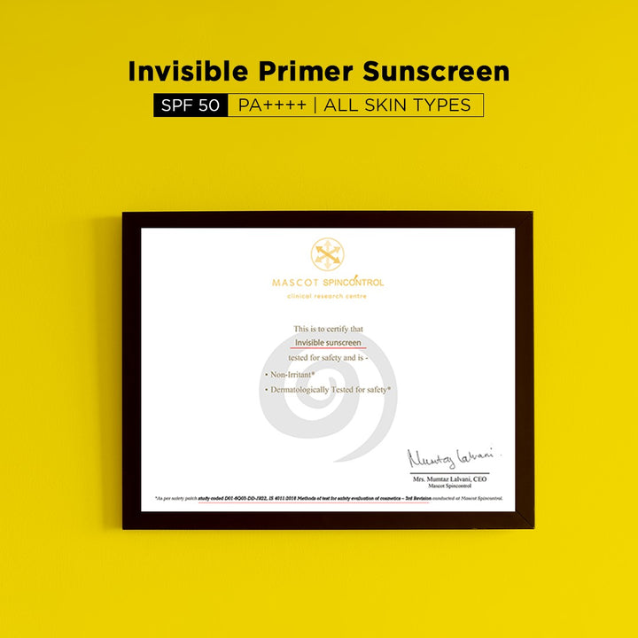 Invisible Primer Sunscreen | SPF 50, PA+++ (45g)